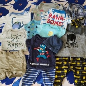 14 pieces baby boy bundle, 3-6 months